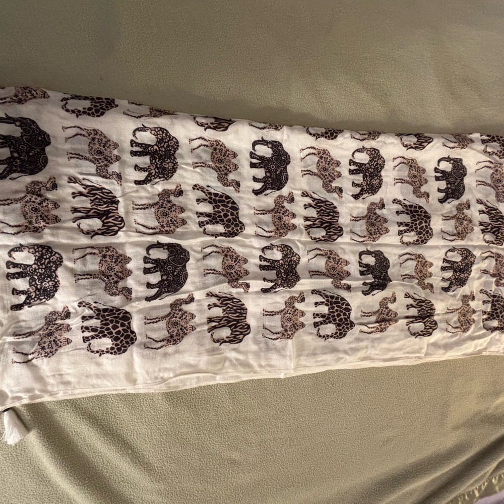 Animal Print Pashmina Scarf